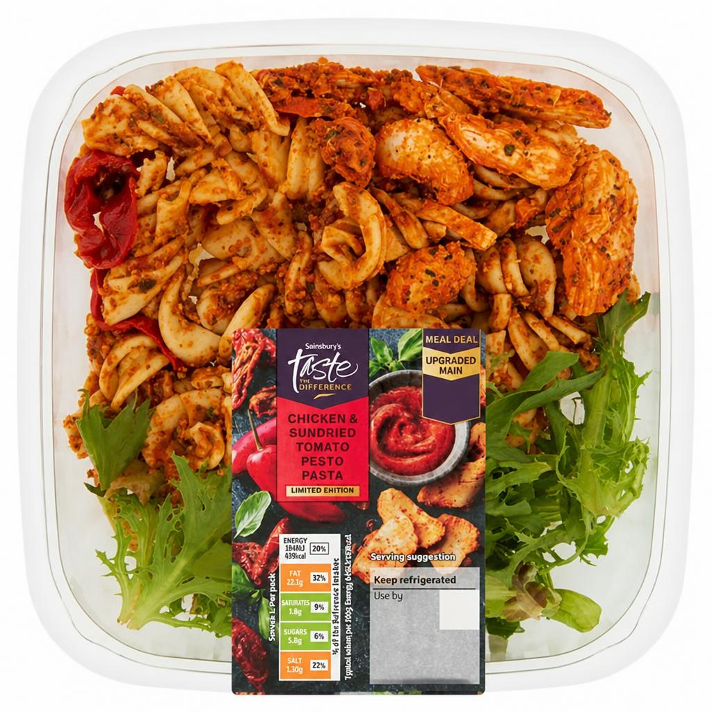 Sainsbury's Chicken & Sun Dried Tomato Pesto Pasta, Taste the Difference 255g