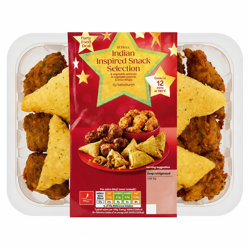 Sainsbury's Indian Inspired Snack Selection 390g