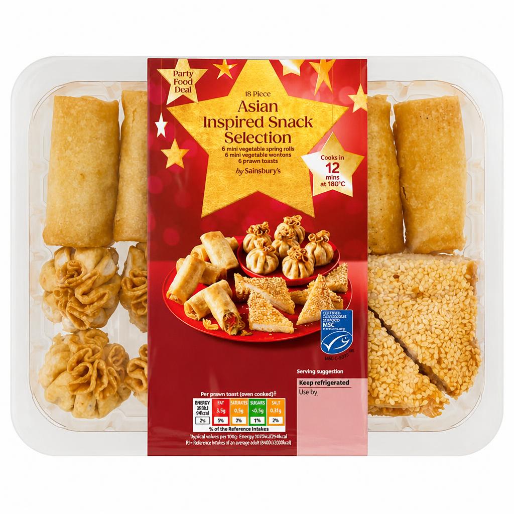 Sainsbury's Asian Inspired Snack Selection 365g