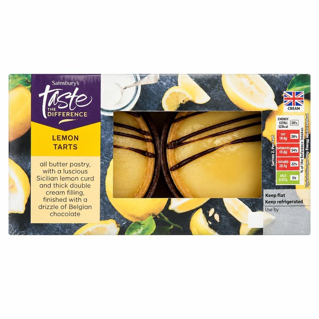 Sainsbury's Lemon Tarts, Taste the Difference 146g