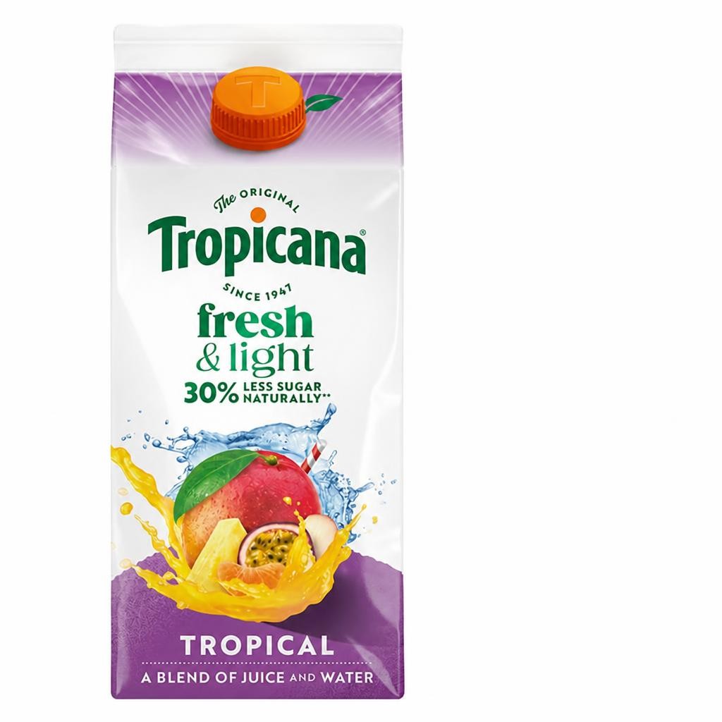 Tropicana Fresh & Light Tropical Juice Blend Drink 1.45L