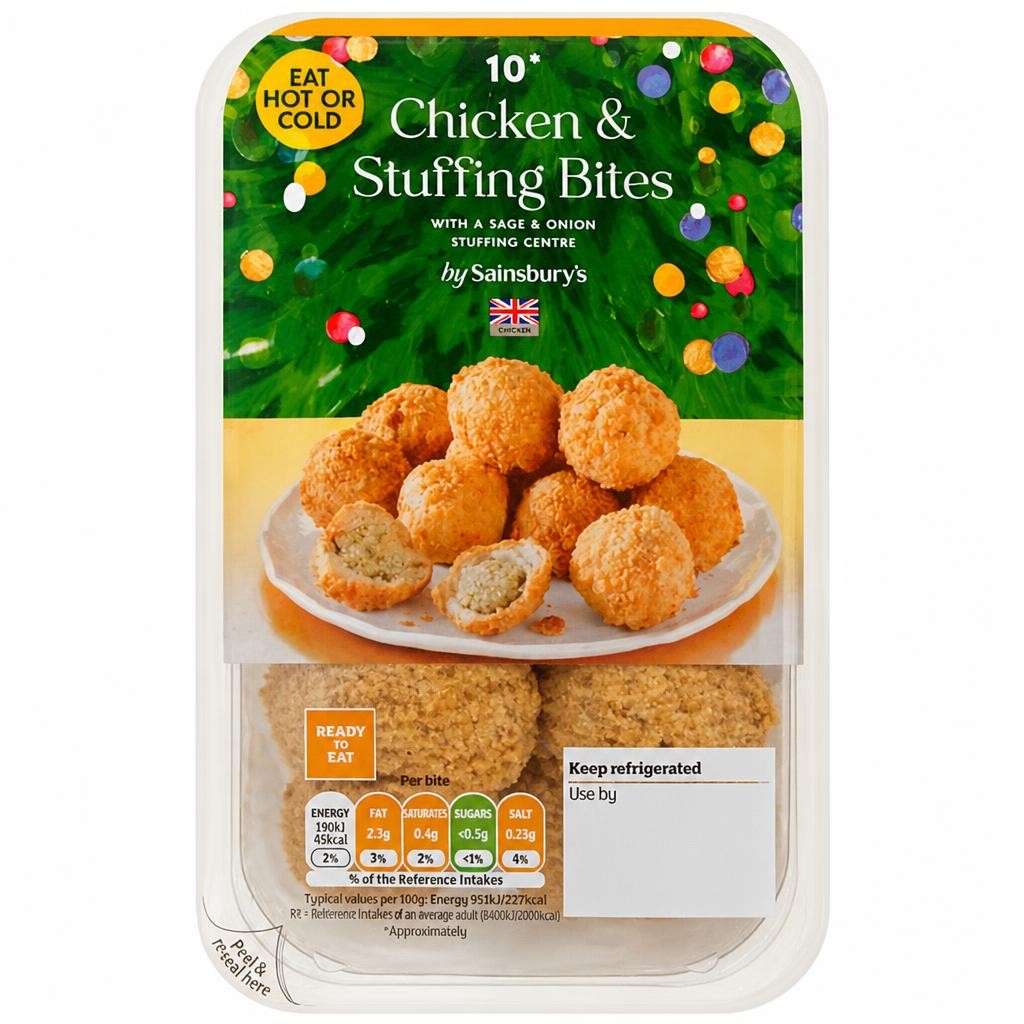 Sainsbury's Chicken & Stuffing Bites x10 200g