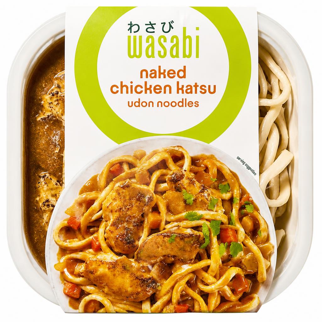 Wasabi Naked Chicken Katsu Udon Noodles 450g