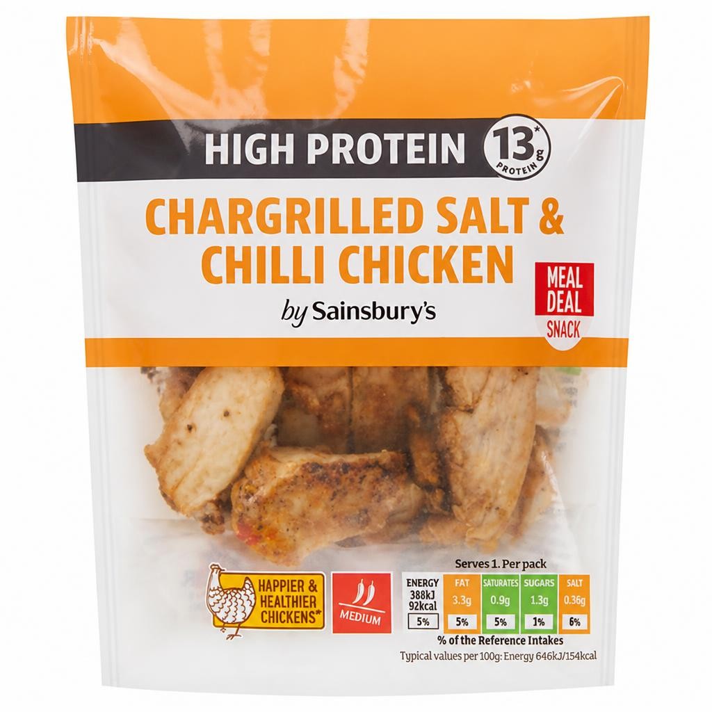 Sainsbury's Chargrilled Salt & Chilli 60g