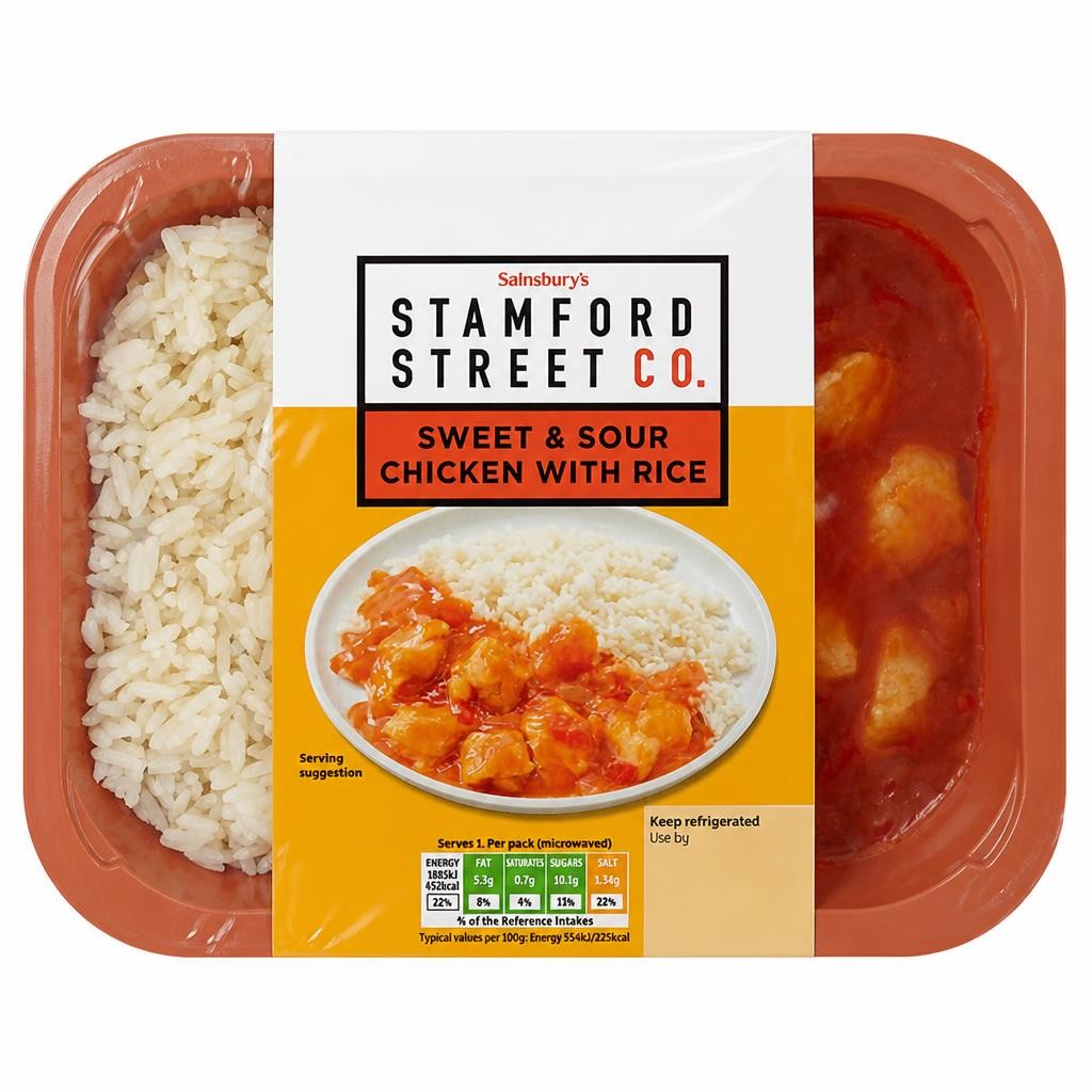 Stamford Street Co. Sweet & Sour Chicken with Rice 400g