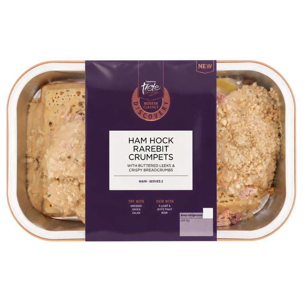 Sainsbury's Discovery Rarebit Crumpet, Taste the Difference 500g