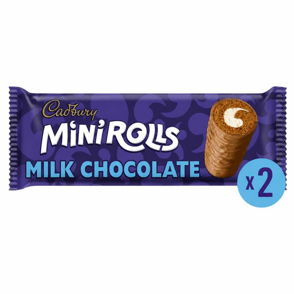 Cadbury Milk Chocolate Mini Rolls Cakes x2
