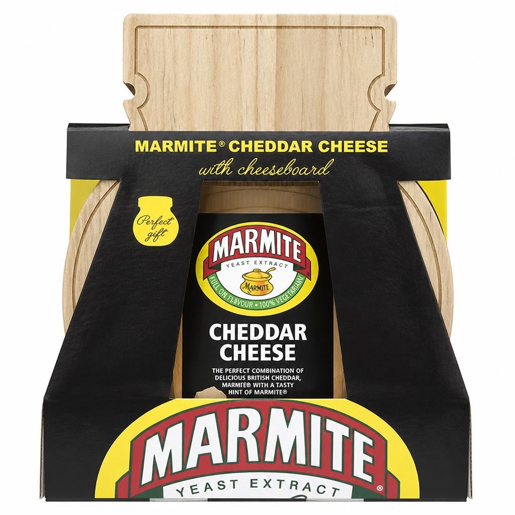 Marmite Cheddar Cheese with Cheeseboard 180g