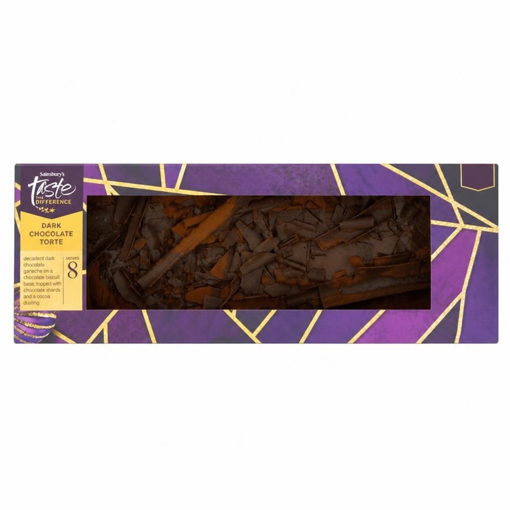 Sainsbury's Dark Chocolate Torte, Taste the Difference 460g