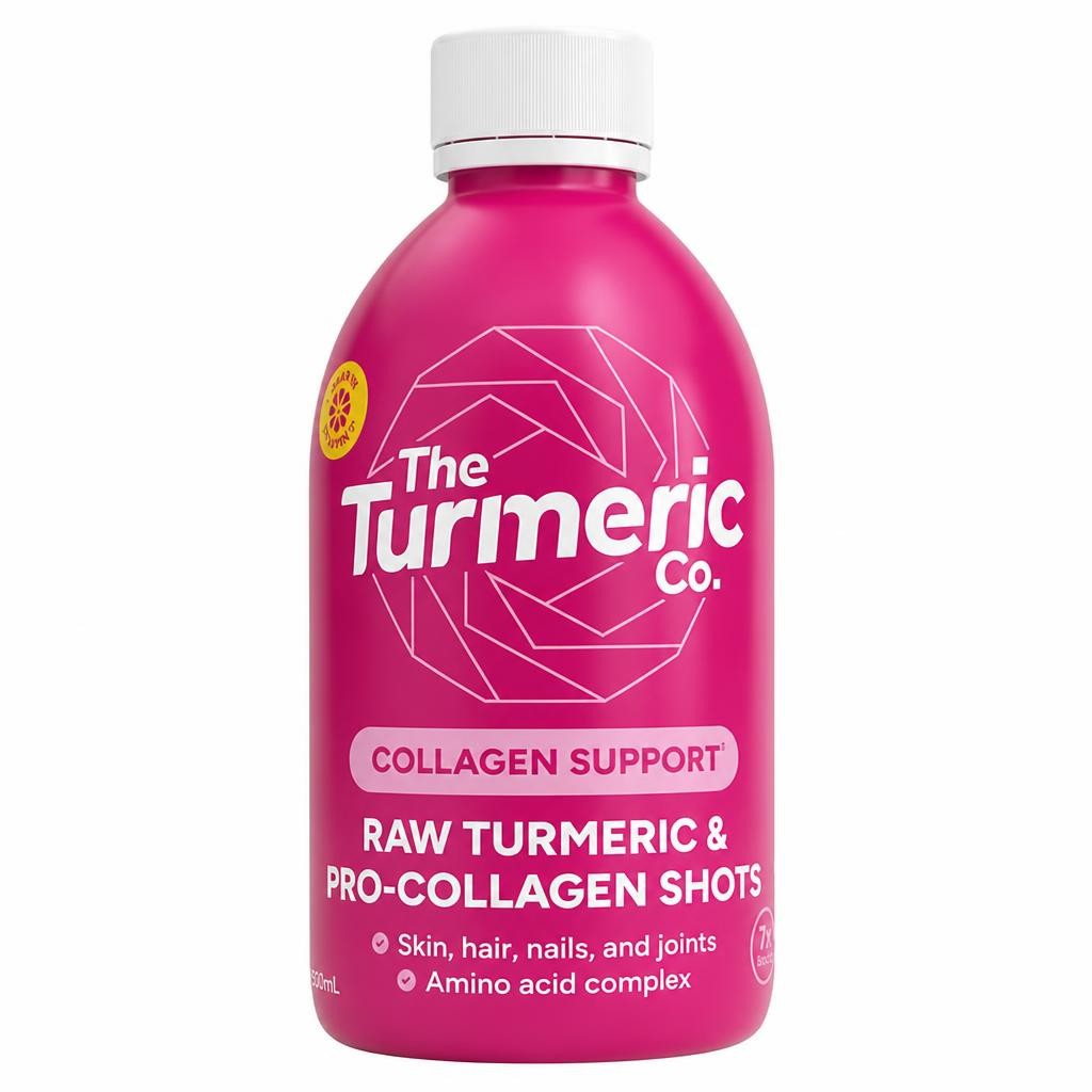 The Turmeric Co. Raw Turmeric & Pro Collagen Shots 420ml