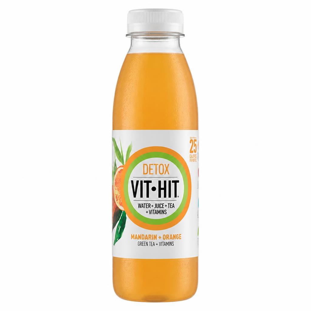 Vit Hit Detox Mandarin Green Tea + Vitamins 500ml