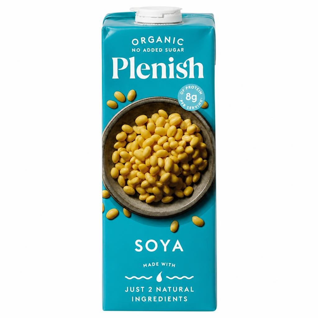 Plenish 1L Chilled Dairy Free Organic Soya Drink
