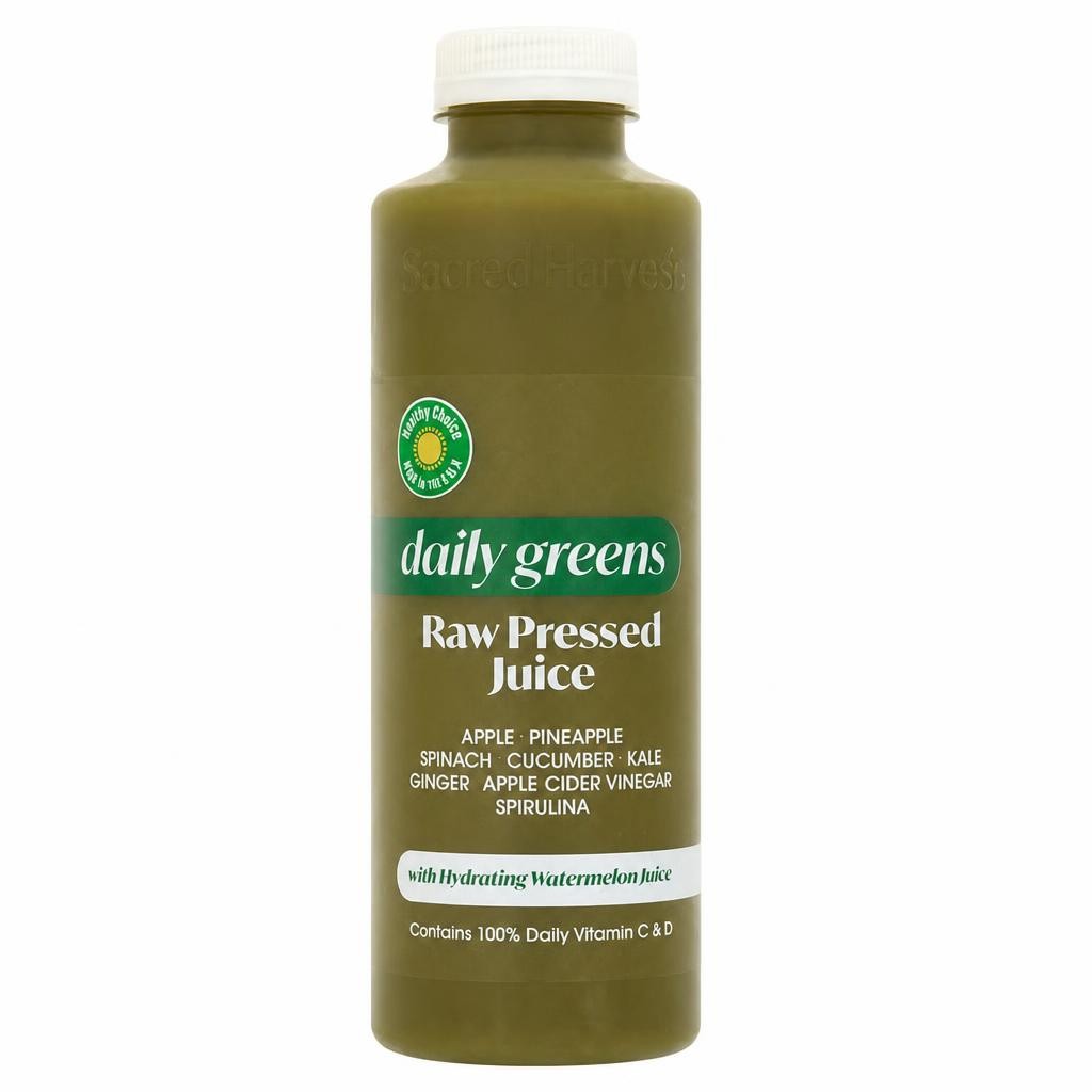 Sainsbury's Daily Greens Raw Pressed Juice 600ml
