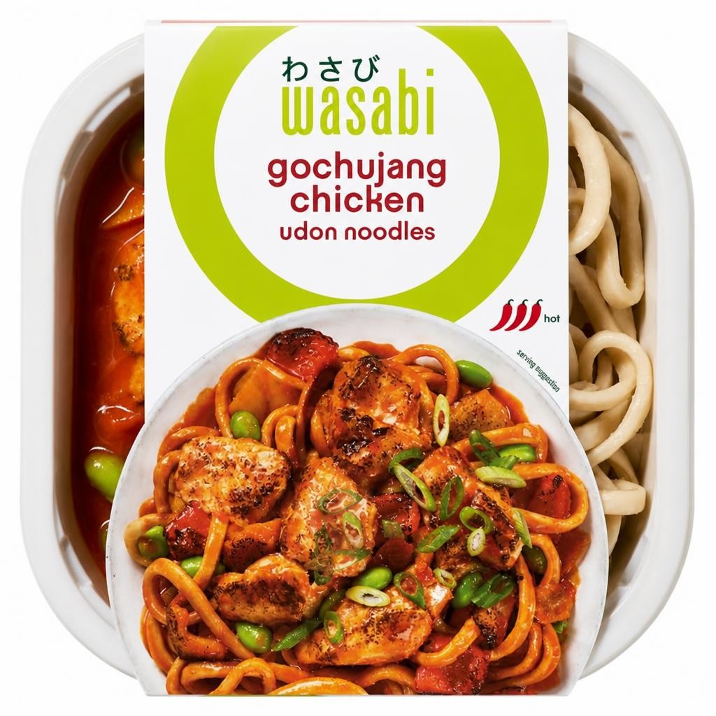Wasabi Gochujang Chicken Udon Noodles 400g