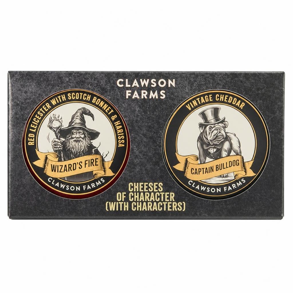 Clawson Farms Cheeses of Character Truckle Set 2 x 200g