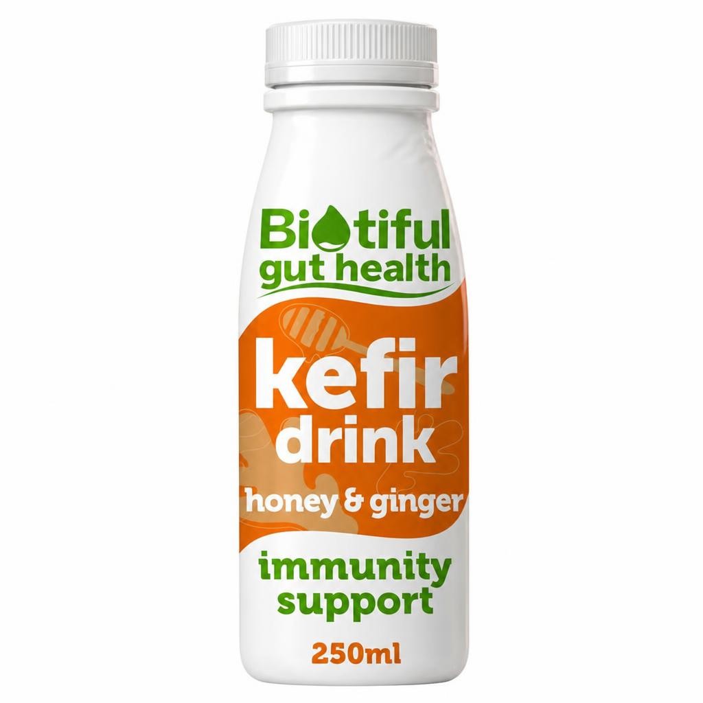 Biotiful Gut Health Kefir Drink Honey & Ginger 250ml