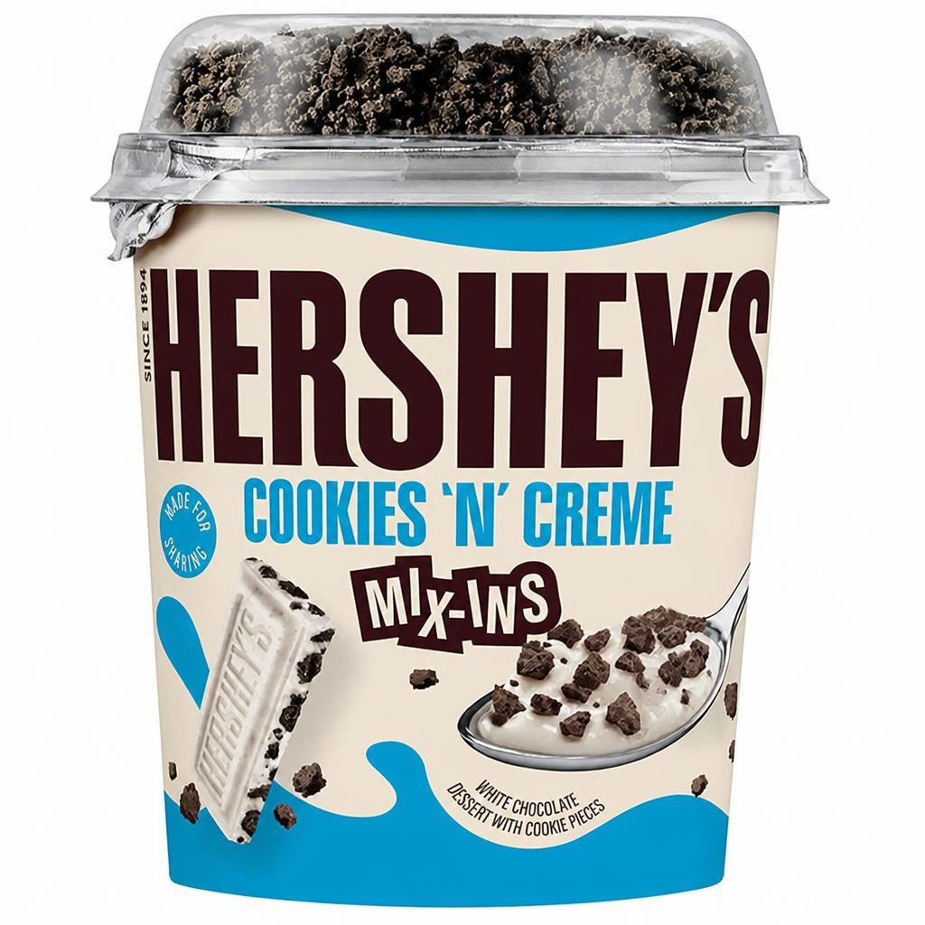 Hershey's 330g Cookies N Creme Mix Ins White Chocolate Dessert with Cookie Pieces