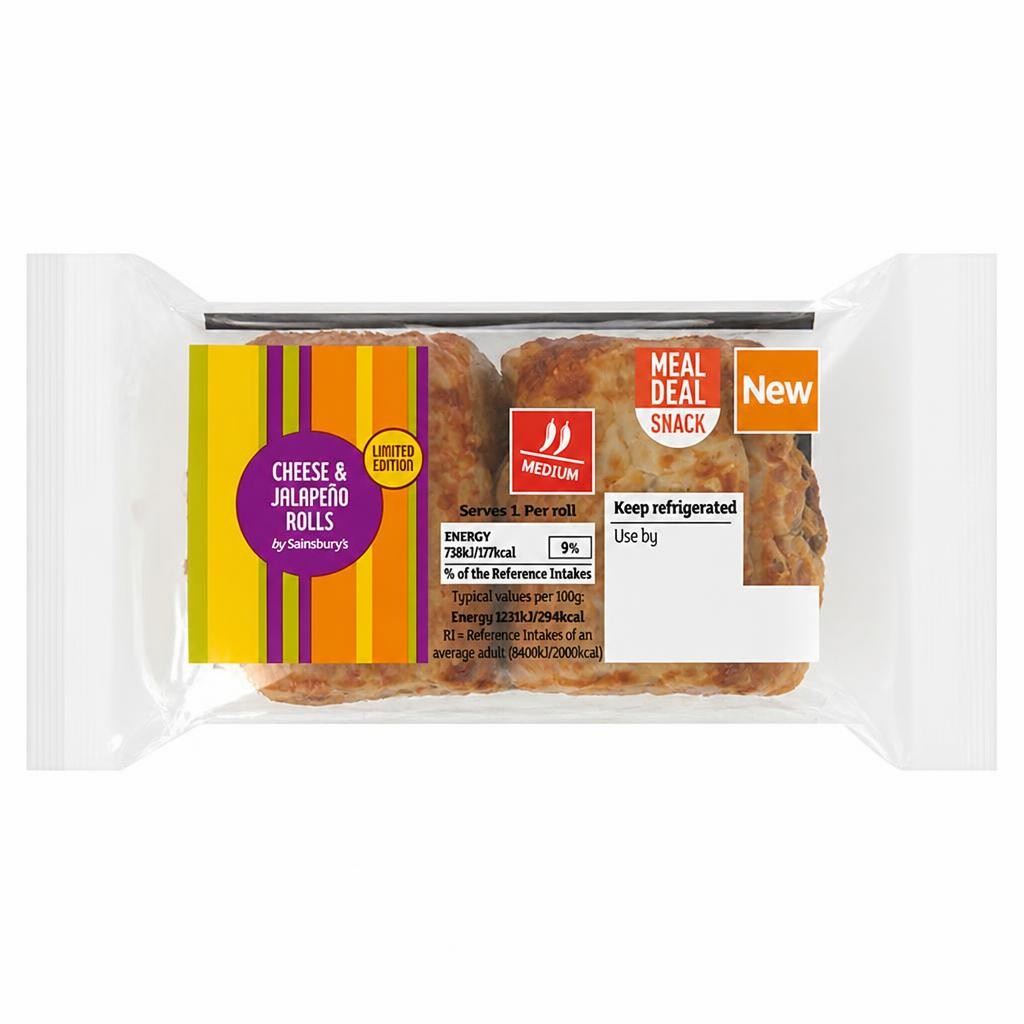 Sainsbury's Jalapeno Cheese Roll 2 x 30g