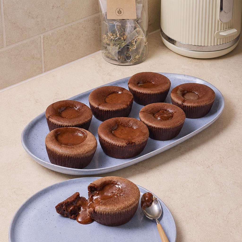Sainsbury's Chocolate, Peanut & Caramel Melting Middle Puddings, Taste the Difference 8 x 120g