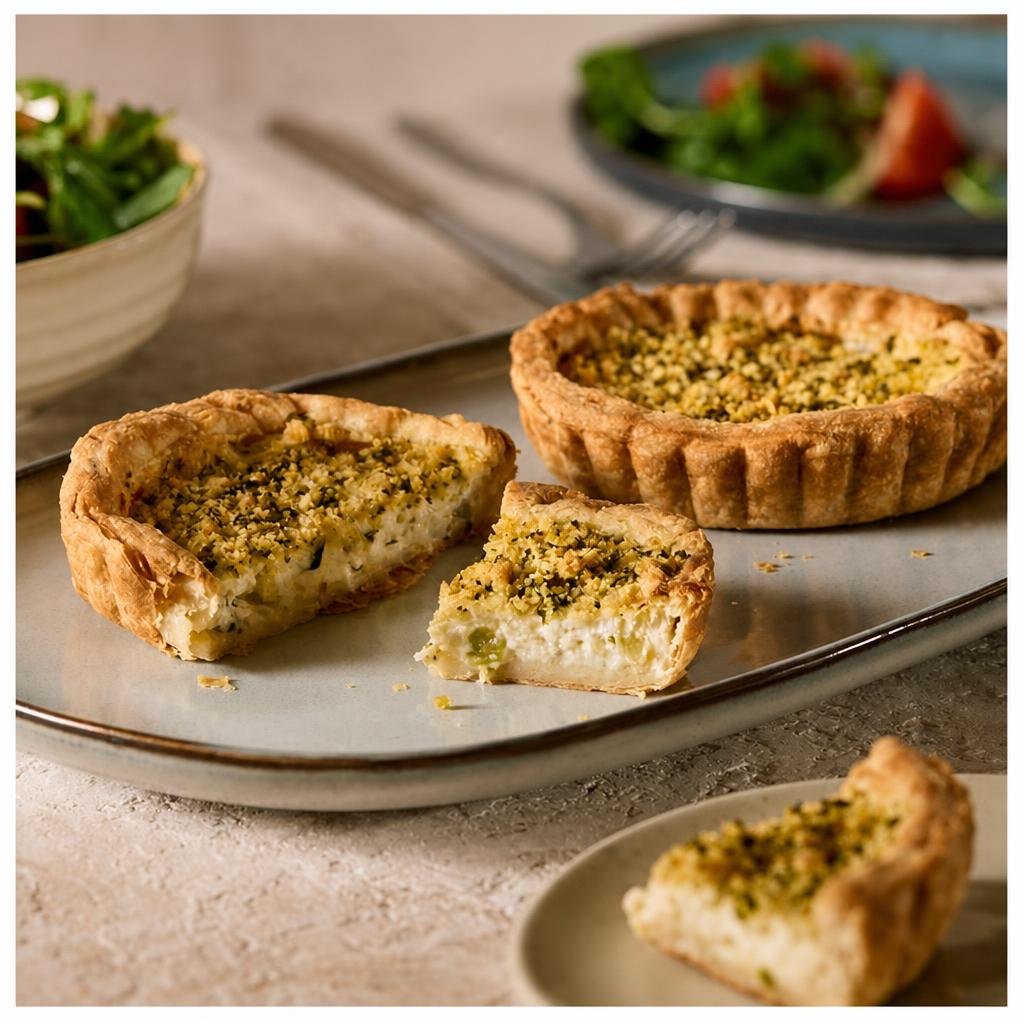 Sainsbury's Cheddar & Leek Tarts, Taste the Difference 260g