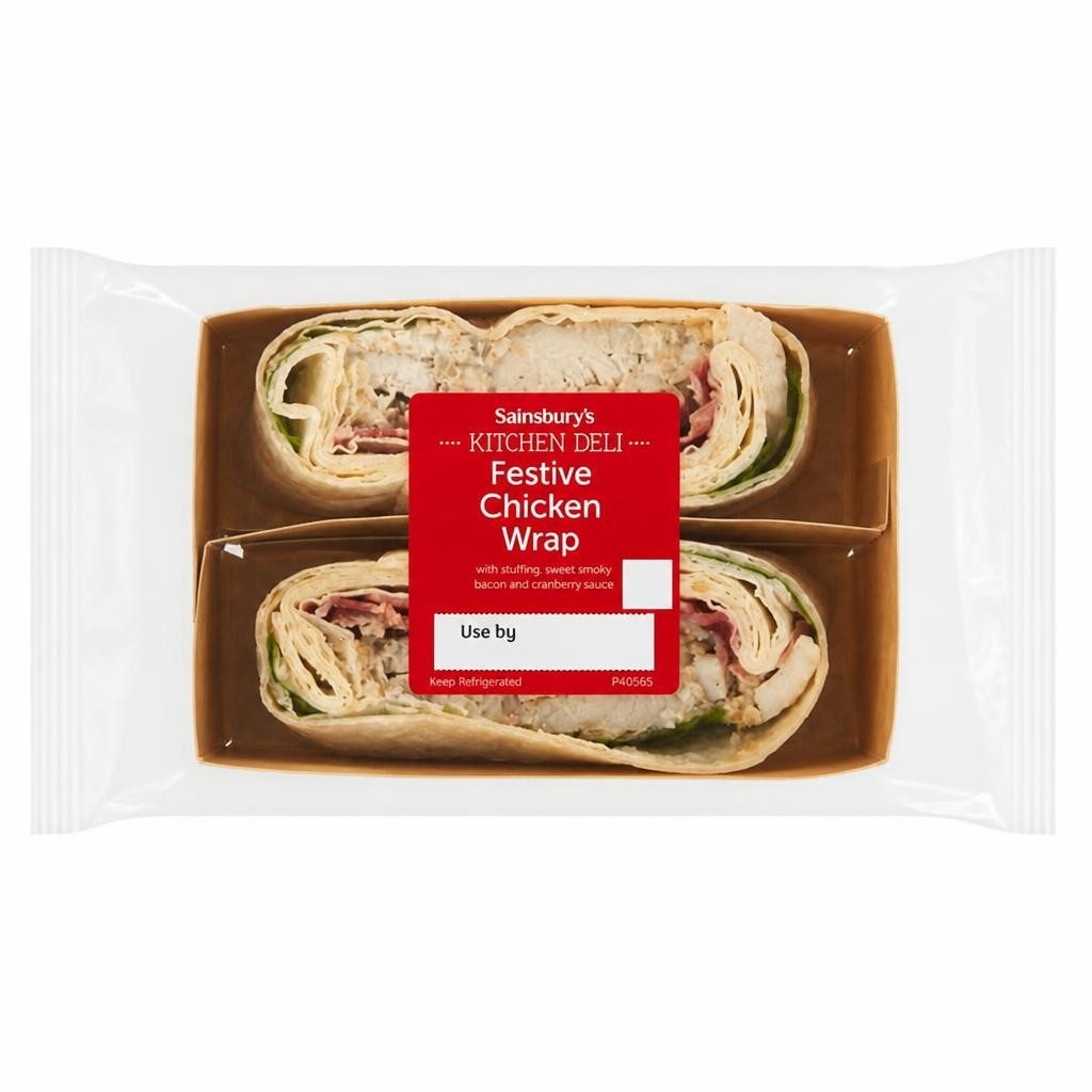 Sainsbury's Kitchen Deli Festive Chicken Wrap