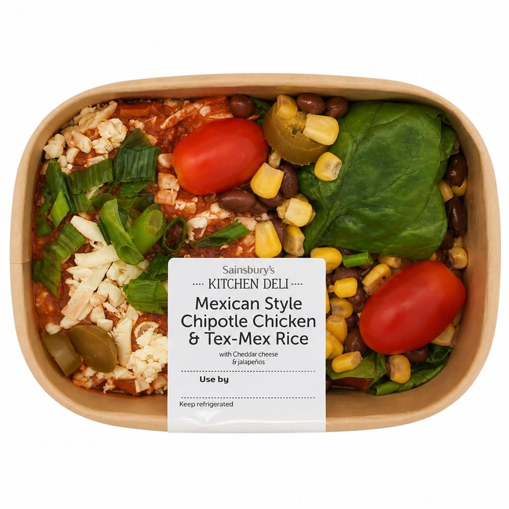 Sainsbury's Kitchen Deli Mexican Style Chipotle Chicken & Tex Mex Rice 333g