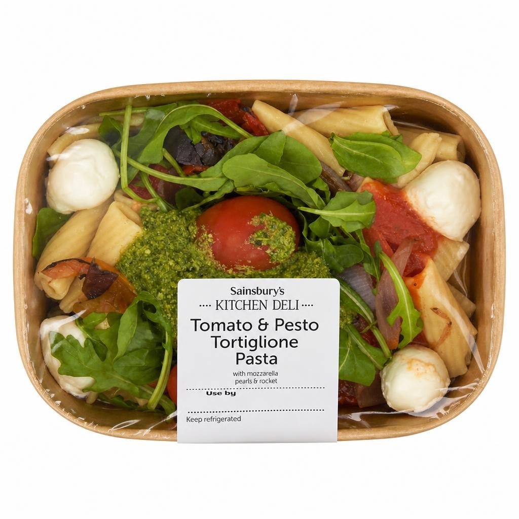 Sainsbury's Kitchen Deli Tomato & Pesto Tortiglione Pasta 297g