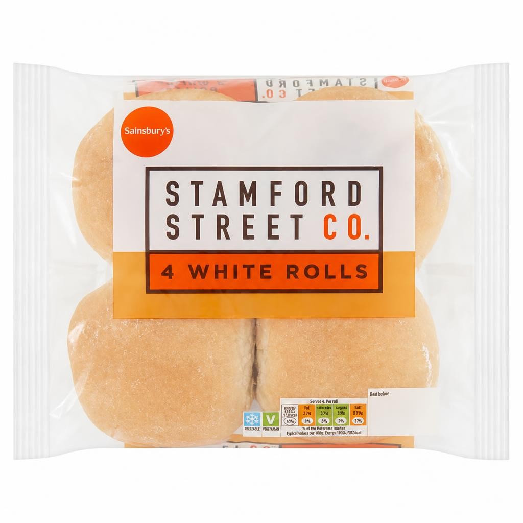 Stamford Street Co. White Rolls x4 300g