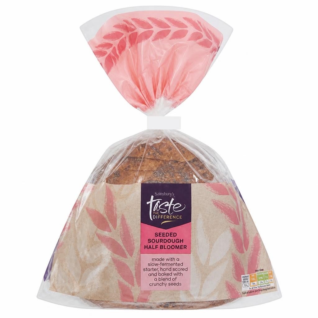 Sainsbury's Seeded Sourdough Loaf Bread, Taste the Difference 400g
