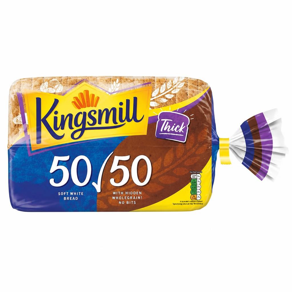 Kingsmill Thick Sliced 50/50 Bread 800g