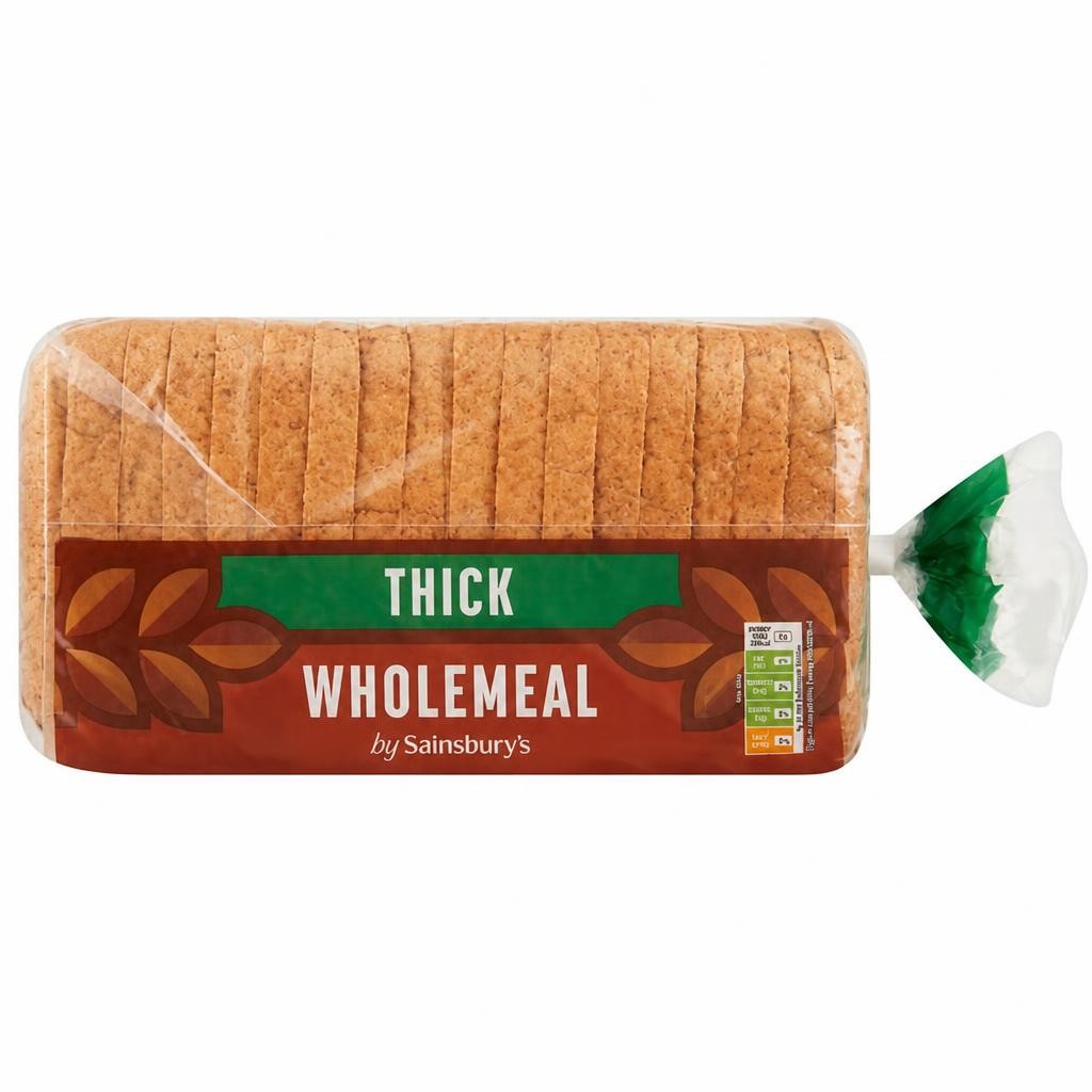 Sainsbury's Thick Sliced Wholemeal Bread 800g
