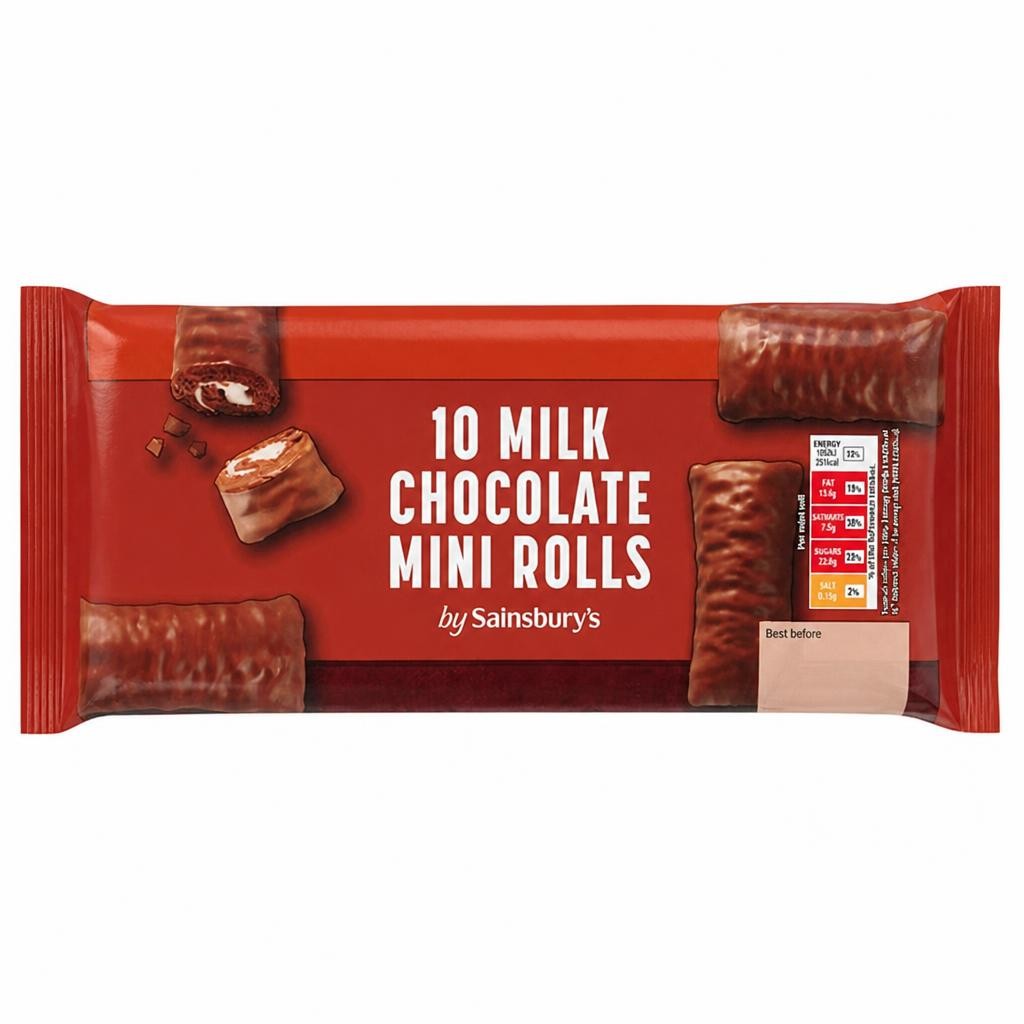 Sainsbury's Chocolate Mini Rolls Cakes x10