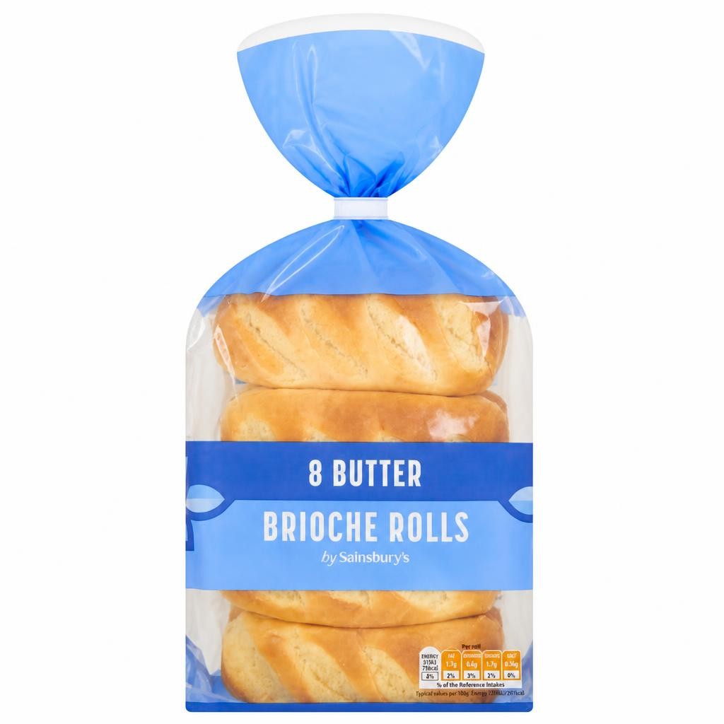 Sainsbury's Butter Brioche Roll x8