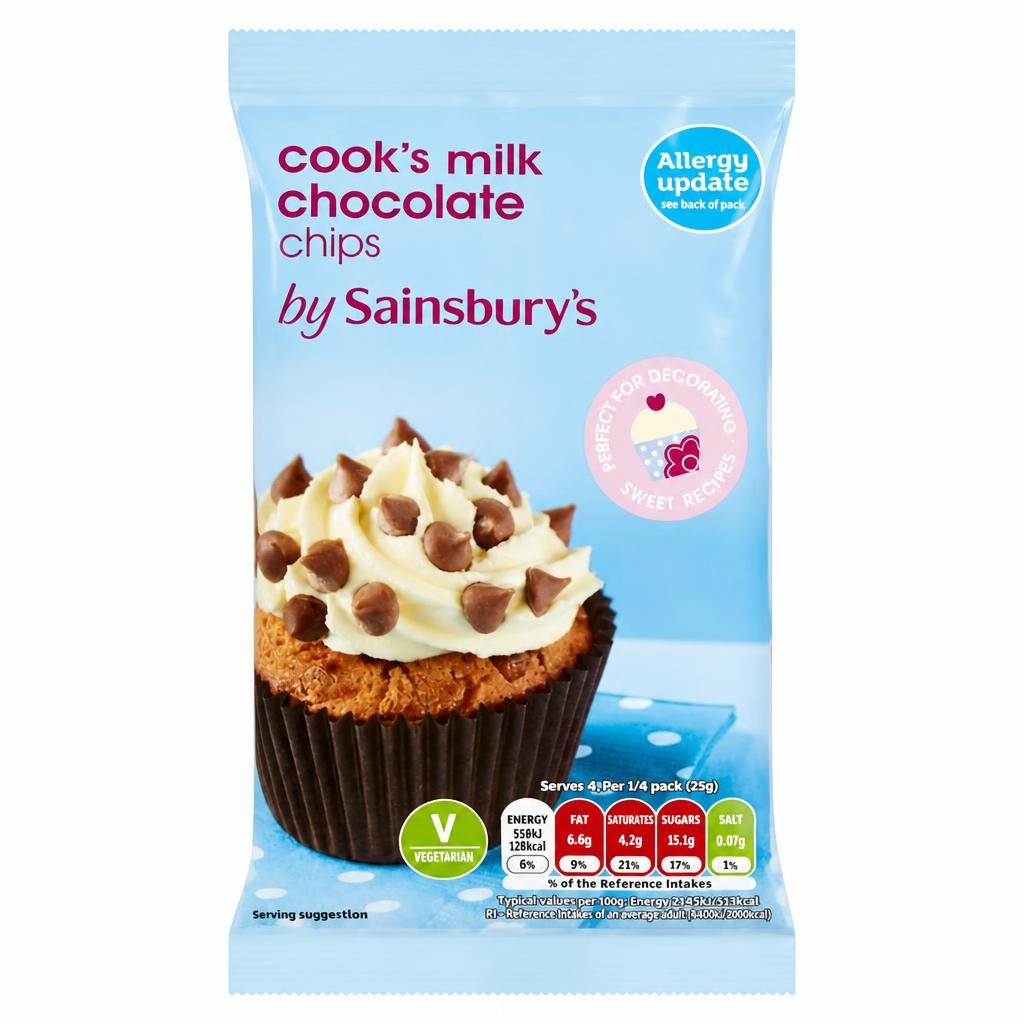 Sainsbury's Milk Chocolate Chips 100g