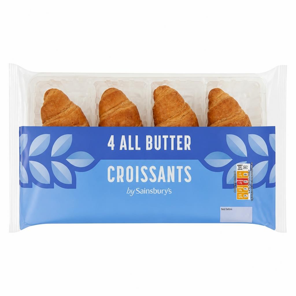 Sainsbury's All Butter Croissants x4