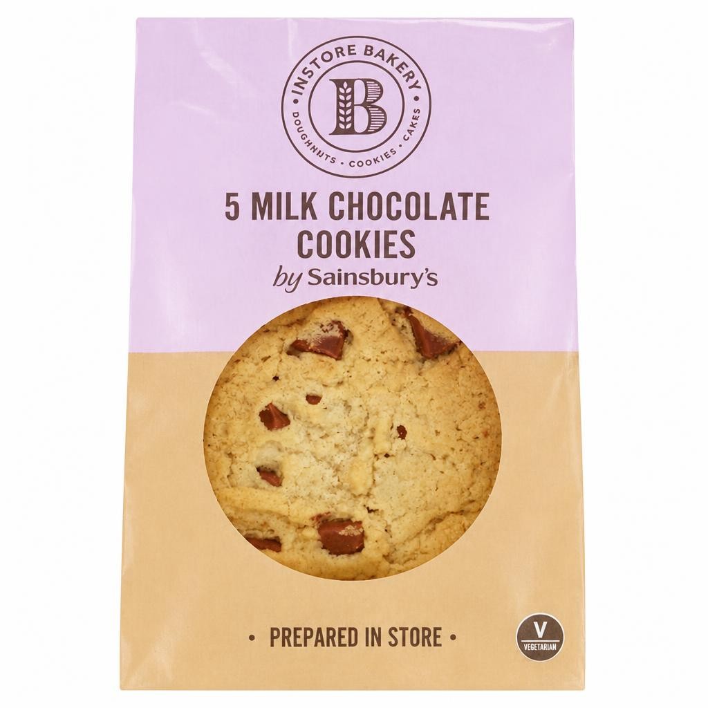 Sainsbury's Milk Chocolate Cookies x5