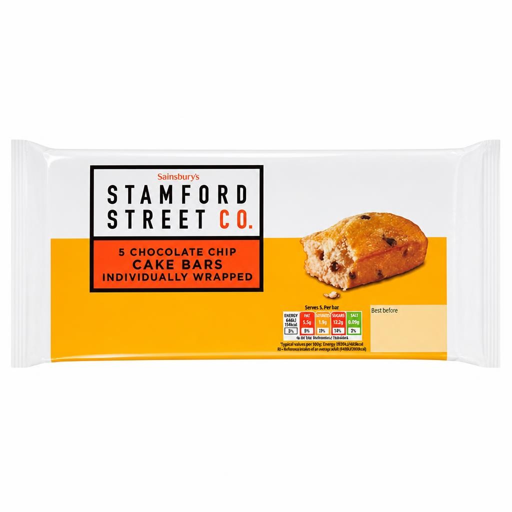 Stamford Street Co. Chocolate Chip Cake Bars 107g