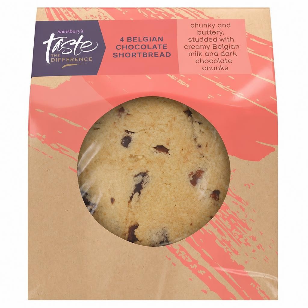 TTD Chunky Belgian Chocolate Shortbread (4pk)