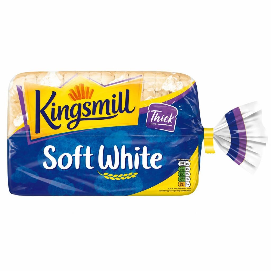 Kingsmill Soft White Bread Thick 800g