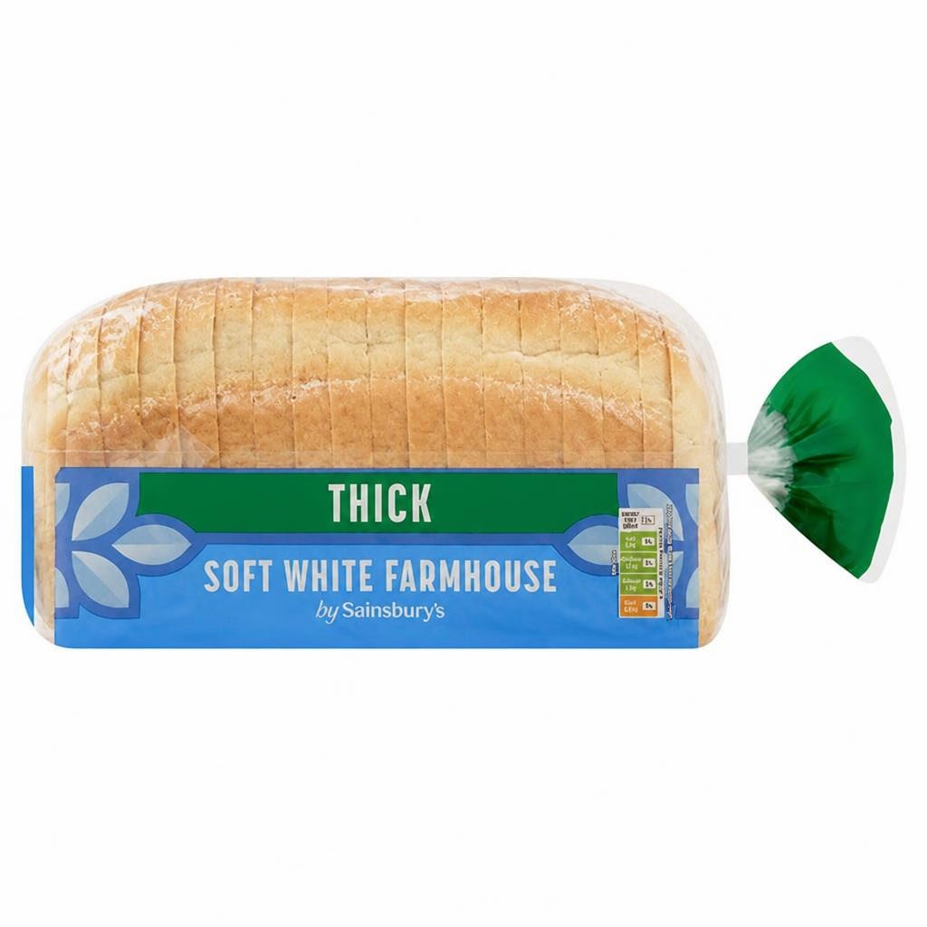 Sainsbury's Thick Soft White Farmhouse Bread 800g