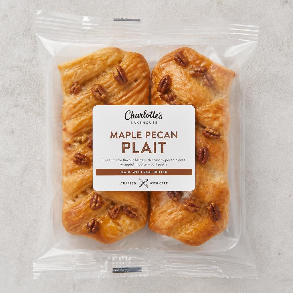 Sainsbury's Danish Maple & Pecan Plait x2