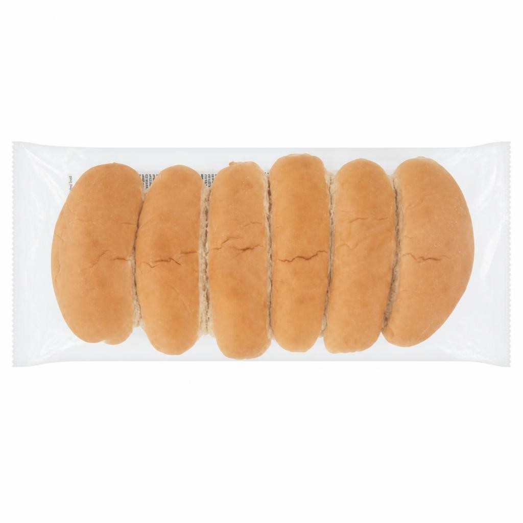 Sainsbury's Soft White Finger Rolls x6