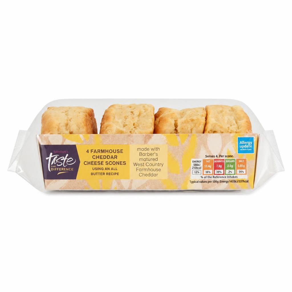 Sainsbury's Farmhouse Cheese Scones, Taste Difference x4