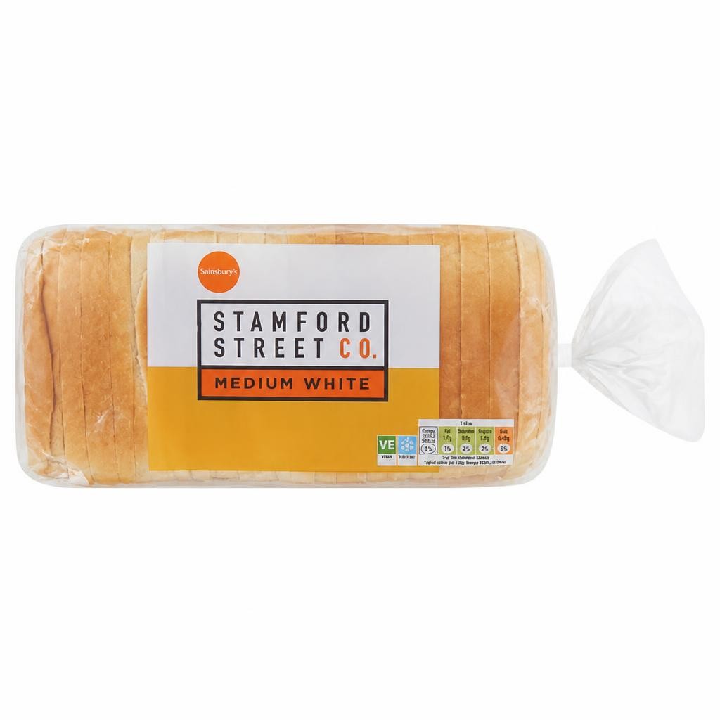 Stamford Street Co. Medium White Bread 800g