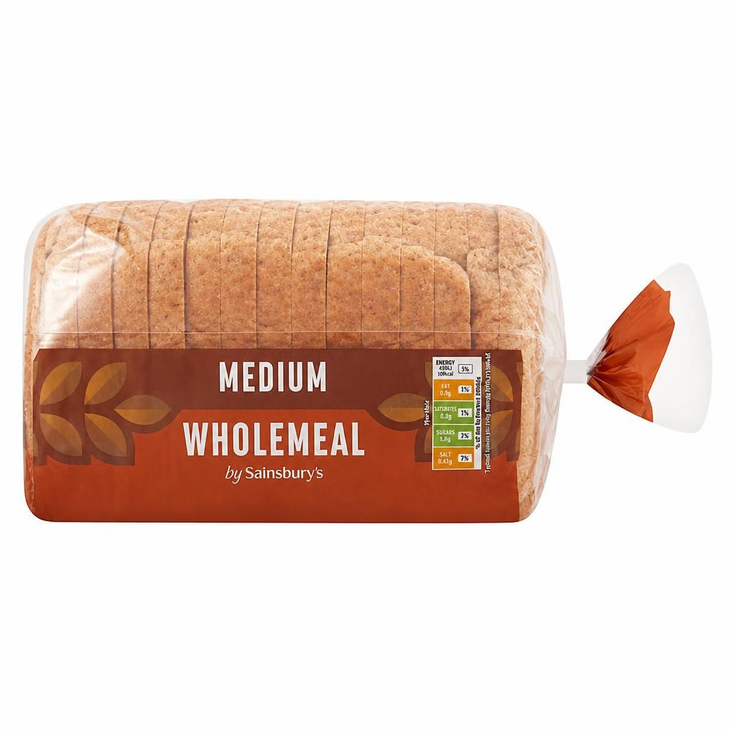 Sainsbury's Wholemeal Bread Medium 400g