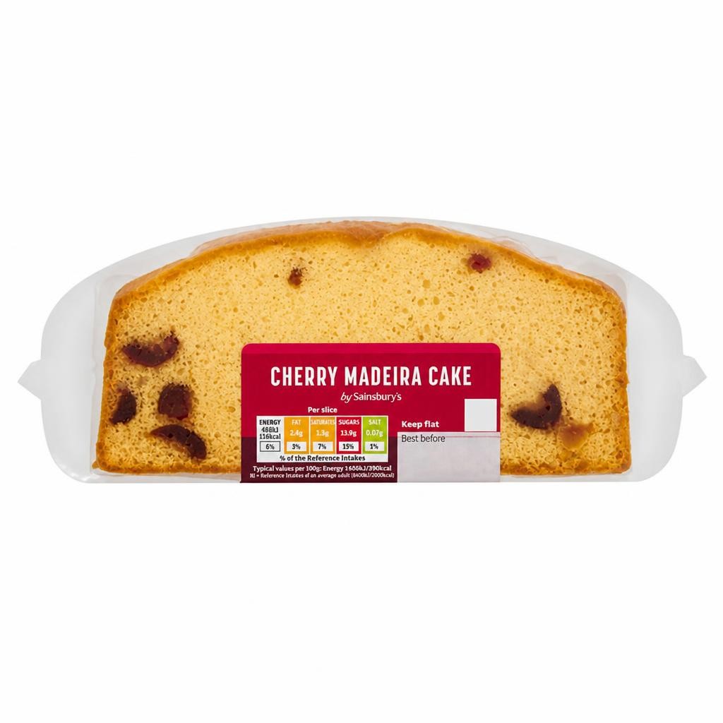 Sainsbury's Cherry Madeira Loaf Cake 268g