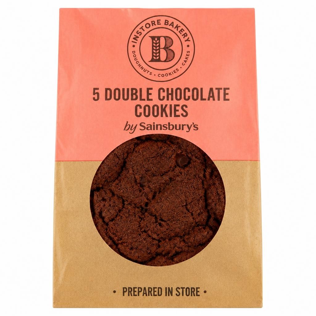 Sainsbury's Double Chocolate Cookies x5