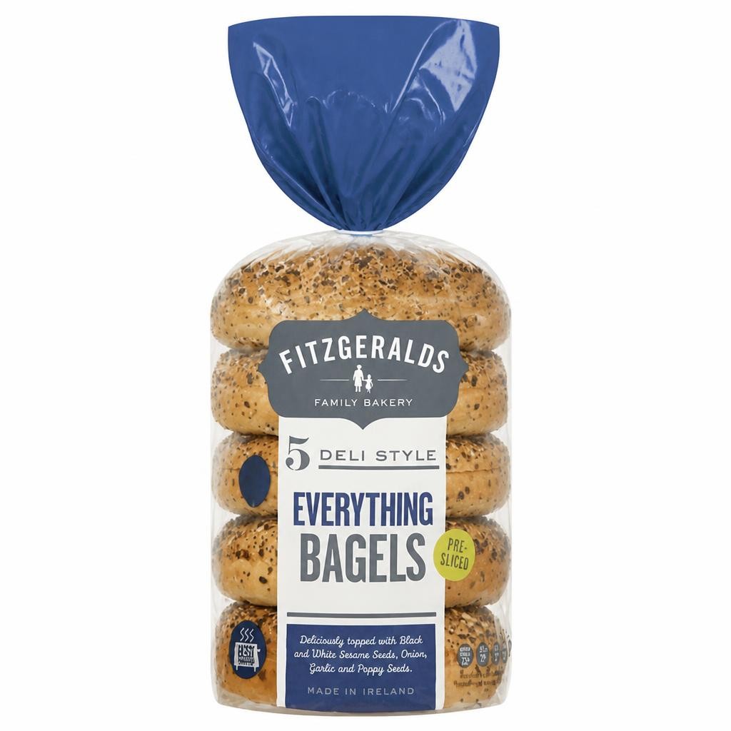Fitzgeralds Everything Bagels x5