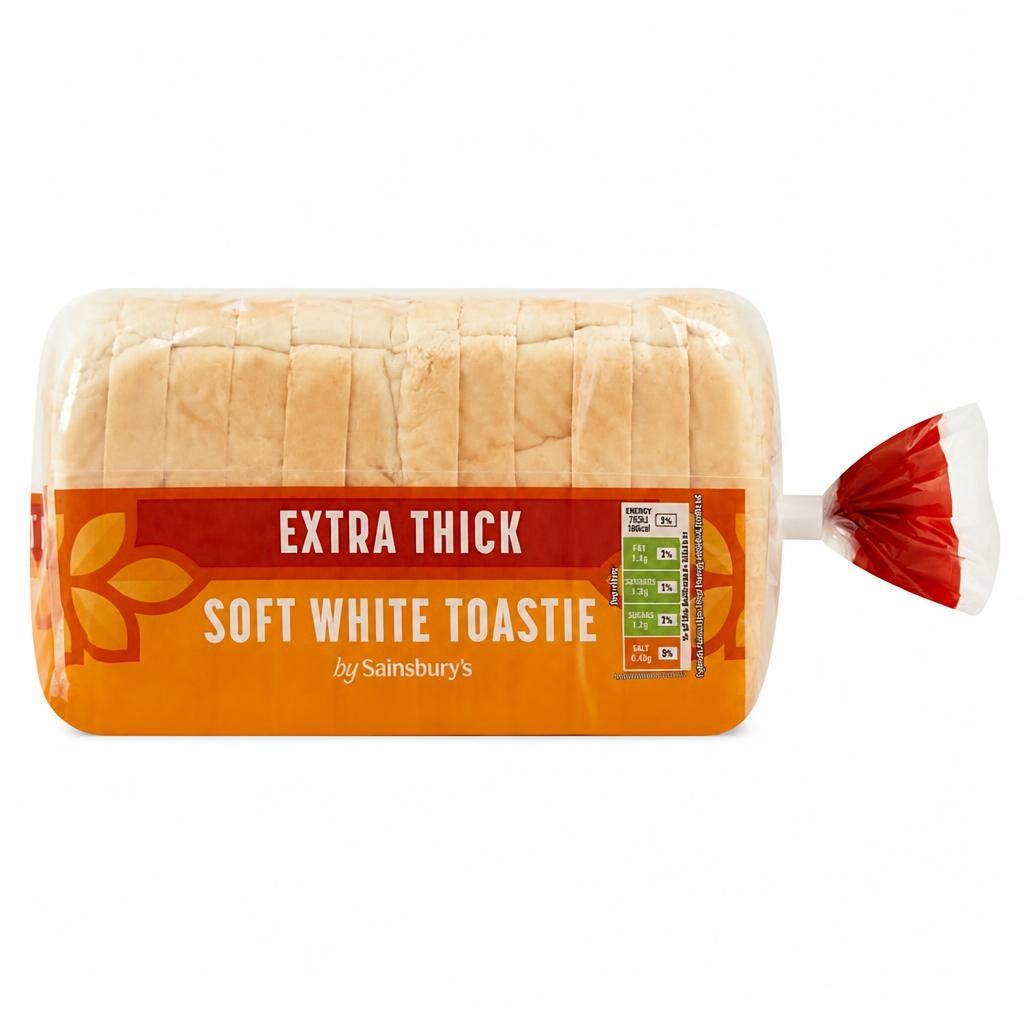 Sainsbury's Toastie Sliced White Bread 400g