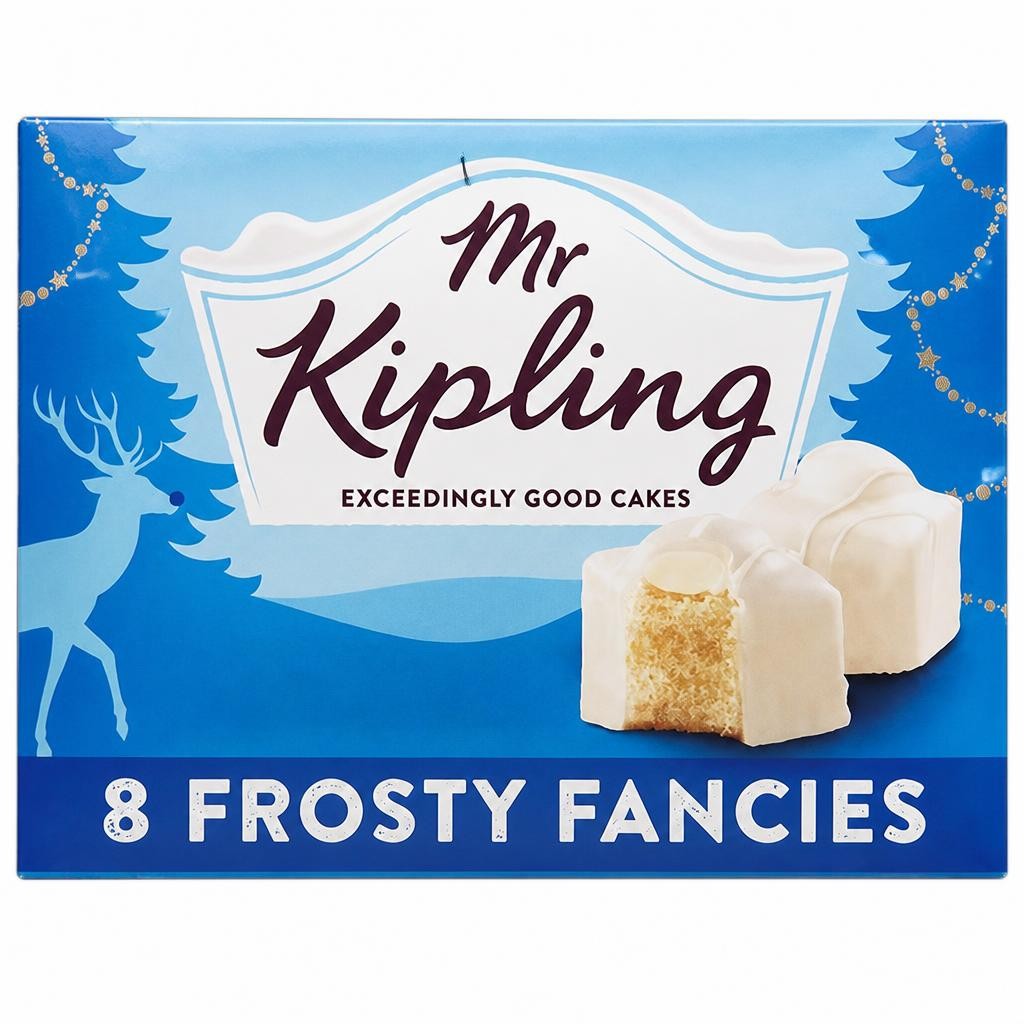 Mr Kipling Frosty Fancies Christmas Cakes Pack x8